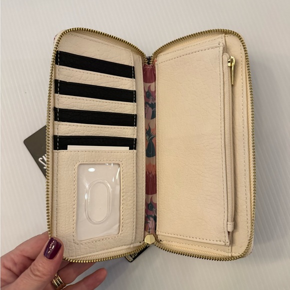 Loungefly Disney Villains Pastel Flames Zip Around Wallet NWT - Picture 3 of 7